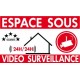Espace sous vidéo surveillance (lot de 6p)