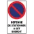 Autocollant de dissuasion pour parking "stationnement défense de stationner à cet endroit "-Panneau stationnement--