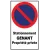 Autocollant de dissuasion pour parking " stationnement génant propriété privée "-Panneau stationnement-Panneaux Signalétiques