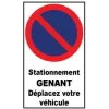 Autocollant de dissuasion pour parking stationnement interdit déplacez votre véhicule-Panneau stationnement--