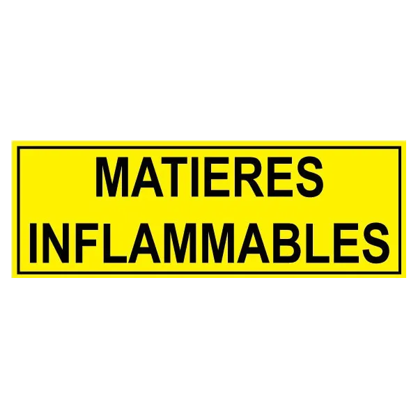 Panneau matières inflammables-Panneau local technique-Panneaux Signalétiques