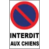 Interdit aux chiens-Panneau interdit aux chiens-Panneaux Signalétiques