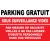 Parking gratuit sous surveillance vidéo-Panneau parking-Panneaux Signalétiques