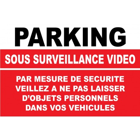 Parking sous surveillance vidéo