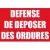 Panneau défense de déposer des ordures 300x200mm en pvc 3mm-Interdiction-Panneaux Signalétiques
