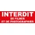 Panneau Interdit de Filmer et de photographier-Interdiction-Panneaux Signalétiques