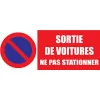 Panneau stationnement interdit sortie de voitures ne pas stationner-Panneau parking-Panneaux Signalétiques