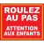 Panneau Roulez au Pas Attention aux Enfants-Panneau danger enfants-Panneaux Signalétiques