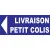 TSME Panneau signalétique Livraison petit colis direction gauche - PVC Bleu - SIGNAGE - Signalétique de parking - Informative