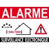 Panneau de Dissuasion Alarme Surveillance électronique 300x200mm (pastilles Double Face Offerte)