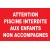Panneau attention piscine interdite aux enfants non accompagnés-Panneau piscine-Panneaux Signalétiques