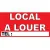 Banderole "LOCAL A LOUER "-Banderoles-Panneaux Signalétiques