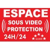 Panneau Espace sous vidéo protection-Panneau vidéo surveillance-Panneaux Signalétiques