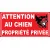 Panneau Attention au Chien propriété privée-Panneau attention au chien-Panneaux Signalétiques