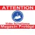 Panneau "Attention vidéo surveillance magasin protégé"-Signalétique magasin-Panneaux Signalétiques