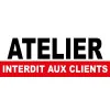 Atelier Interdit aux Clients PVC 500x200mm 3mm Résistant à l'Eau-Panneau accès interdit-Panneaux Signalétiques