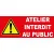 Panneau Danger Atelier Interdit au Public-Panneau accès interdit-Panneaux Signalétiques