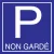 Parking non gardé-Panneau parking-Panneaux Signalétiques