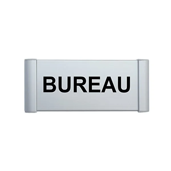 Plaque de porte Alu "BUREAU"-Plaque de porte-Panneaux Signalétiques
