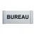 Plaque de porte Alu "BUREAU"-Plaque de porte-Panneaux Signalétiques