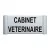 Plaque de porte Alu"CABINET VETERINAIRE"-Plaque de porte-Panneaux Signalétiques