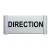 Plaque de porte Alu"DIRECTION"-Plaque de porte-Panneaux Signalétiques