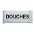 Plaque de porte Alu"DOUCHES"-Plaque de porte-Panneaux Signalétiques