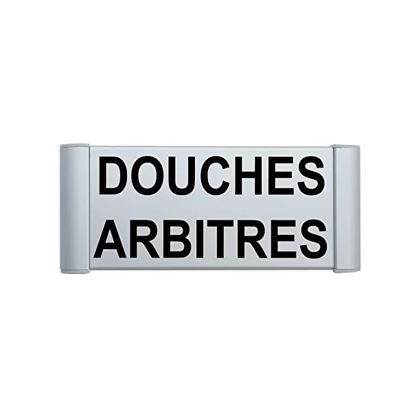 Plaque de porte Alu"DOUCHES ARBITRE"-Plaque de porte-Panneaux Signalétiques
