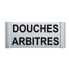 Plaque de porte Alu"DOUCHES ARBITRE"-Plaque de porte-Panneaux Signalétiques