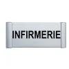 Plaque de porte Alu"INFIRMERIE"-Plaque de porte-Panneaux Signalétiques