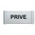 Plaque de porte Alu"PRIVE"-Plaque de porte-Panneaux Signalétiques