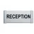 Plaque de porte Alu "RECEPTION"-Plaque de porte-Panneaux Signalétiques