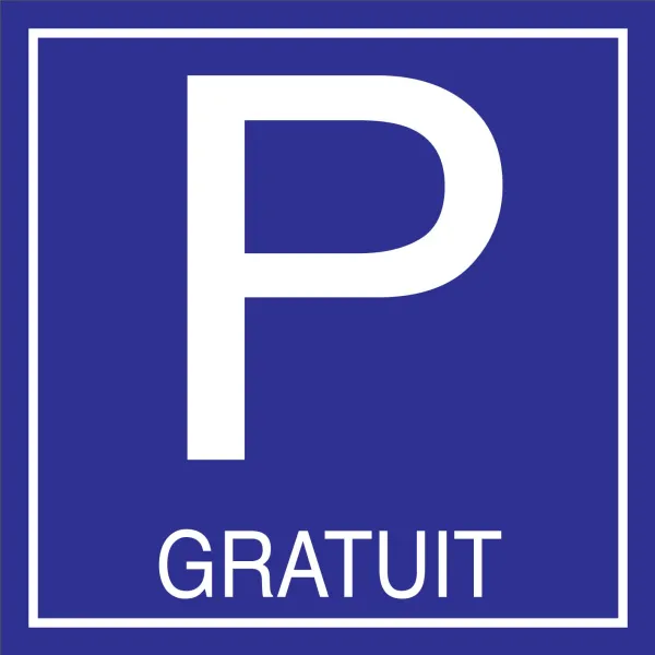 Parking gratuit-Panneau parking-Panneaux Signalétiques
