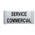 Plaque de porte Alu "SERVICE COMMERCIAL"-Plaque de porte-Panneaux Signalétiques
