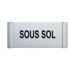 Plaque de porte Alu"SOUS SOL"-Plaque de porte-Panneaux Signalétiques