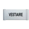 Plaque de porte Alu "VESTIAIRE"-Plaque de porte-Panneaux Signalétiques