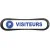 Plaque d'identification de place de parking Parking Visiteur-Panneau parking-Panneaux Signalétiques
