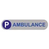 Plaque de Parking Ambulance au Format 500x110mm en 5mm d'épaisseur-Panneau parking-Panneaux Signalétiques