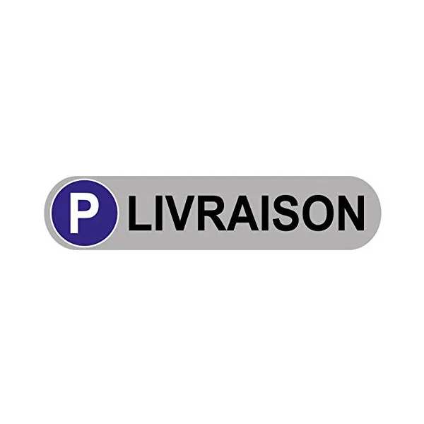Plaque de Parking Livraison au Format 500x110mm en 5mm d'épaisseur-Panneau parking-Panneaux Signalétiques