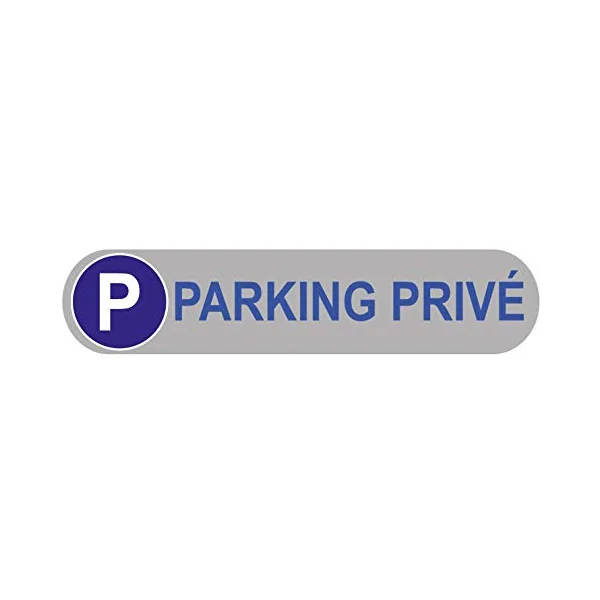 Plaque de Parking Parking privé au Format 500x110mm en 5mm d'épaisseur-Panneau parking-Panneaux Signalétiques