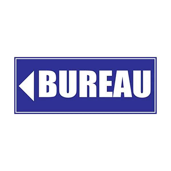 Panneau Bureau Direction gauche-Panneau bureau-Panneaux Signalétiques