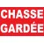 Panneaux Signalétiques.fr Panneau Chasse gardée Rouge Polychlorure de vinyle One Size Montage mural No Trespassing Extérieur Per