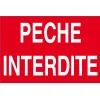 Panneau pêche interdites. 300x200mm-Panneau pêche interdite-Panneaux Signalétiques