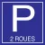 Parking 2 roues 500x500mm-Panneau parking-Panneaux Signalétiques