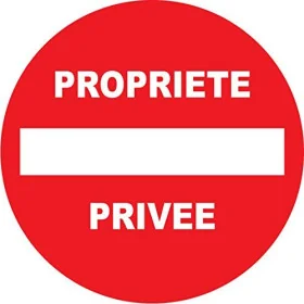 panneau signalétique"Propriété privée" diam 300-Interdiction-Panneaux Signalétiques