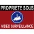 Panneau de Dissuasion propriété sous vidéo Surveillance 150x100mm-Panneau vidéo surveillance-Panneaux Signalétiques