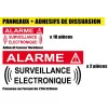 Pack de Dissuasion Alarme Surveillance électronique (Lot de 20 pièces)-Panneau vidéo surveillance-Panneaux Signalétiques