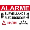 panneau signalétique de dissuasion "alarme électronque" 300x200mm (pastille double face offert)