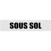 Plaque de porte "SOUS SOL"-Plaque de porte-Panneaux Signalétiques