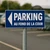 Parking direction gauche au fond de la cour-Panneau parking-Panneaux Signalétiques